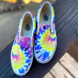 Van Tye Dye Slip On Tennis Shoe